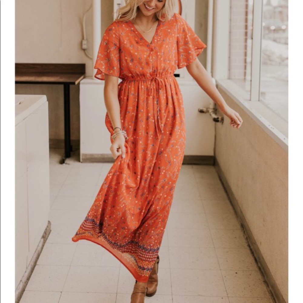 NWOT ROOLEE Floral Maxi Dress
